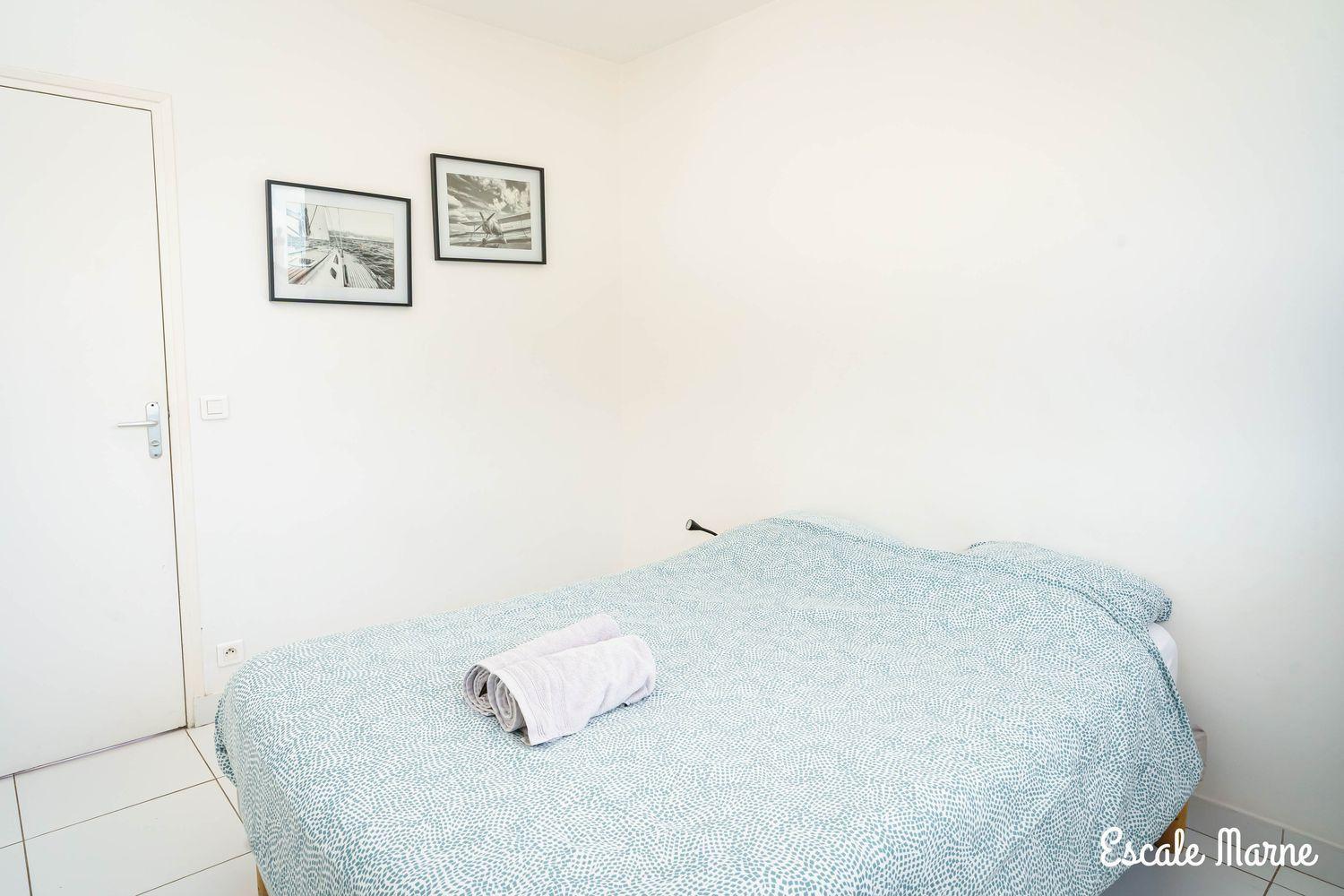 Escale-Marne Fr - 202 - Free Parking - Free Luggage Storage - All Equipped - Linen Included - Washing Machine - 10Mn Walk Metro 8 - Rer A - Panoramic View - From 1 To 14 Guests Maisons-Alfort Quarto foto